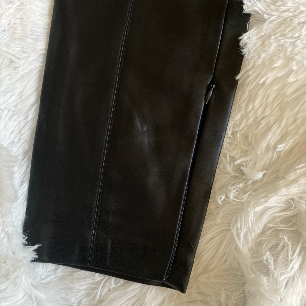 Black Satin Trousers with Smooth Sheen